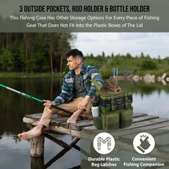Tackle Box seat bucket box for camping fishing basket Seat Back Pack Ruck Sack