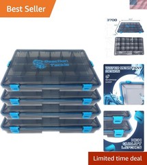 3700 Tackle Box Tray 4-Pack: Water-Resistant Storage for Organized Fishing