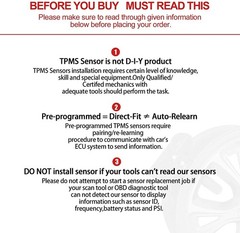 Ford Tire Pressure Monitoring System Sensor 315MHZ Programmed TPMS Sensor wit…
