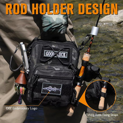 Sling Fishing Backpack Waterproof Tactical Tackle Bag Outdoor Shoulder Pack