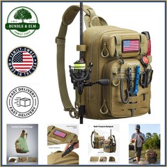 Lightweight Fishing Pack with MOLLE System and Utility Pocket for Gear Storage