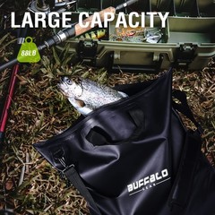 Fish Bag 25×23 Inch With Airtight Waterproof Zipper Tournament Weighin Bag Black