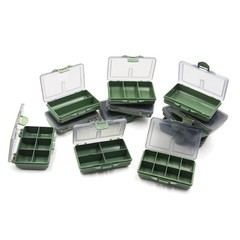 1-8Compartments Storage Box Carp Fishing Tackle Boxes Bait 105*65 *24mm Portable