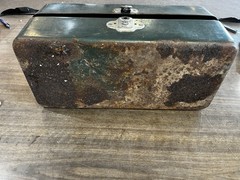 Vintage Grip-Loc Green Metal Tackle Box, Walton Products Made in USA- No Key