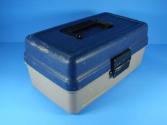 Flambeau 1 Tray Tackle Box With Lures Reel Spoons Terminal Tackle & Penquin Line