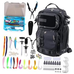 103PCS Fishing Tackle Bag, Fishing Gear for Men Adults, Camouflage Backpack