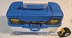 Plano Molding Co 620304 3 Tray Blue & White Tackle Box.