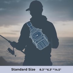 Lightweight Tactical Fishing Sling Bag – Water-Resistant Outdoor Backpack