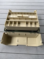PLANO Tackle Systems 8606 Fishing Tackle Box with 6Tier Folding Trays Vtg USA