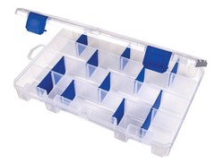 4007 Tuff Tainer (11″) 12 Dividers,24 Compartments, Clear – 11″ x 7.25″ x 1.75″