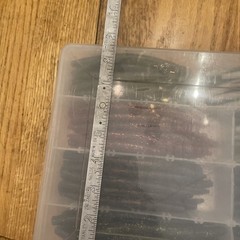 Plano Worm Storage Box With Over 120 Assorted Sanko Worms 5.25” Var. Of Colors