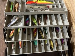 Vintage UMCO 4080U tackle box LOADED