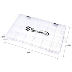 Fishing Tool Box 1/2/4Pcs 3600 3700 Plastic Bait Storage Box Portable Fishing Ta