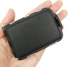 2x Small Hard Fishing Tackle Box Portable Case Hooks Lure Baits Storage Box