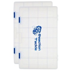 Reaction Tackle 3700 Plastic Tackle Trays Organizer for Lures & Hooks, 2-Pack
