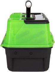 Outdoors 3-Tray Tackle Box – Frost Green/Black, 32 Compartment Fishing Storage