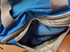 Cabela’s Gear Bag Blue Canvas Duffle Tote Travel/ Fishing Outdoor Pack