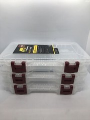 PLANO Prolatch Stowaway Storage Utility Box 3600 5-20 Organizer Compartment 3 pk