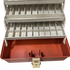 Vintage Plano Model 4804 Three Tier Fishing Tackle Box – Clean – Made In The USA