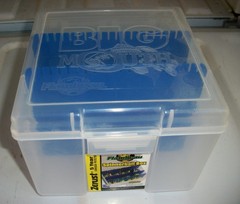 75 Flambeau Big Mouth Spinnerbait Boxes, used in excellent condition