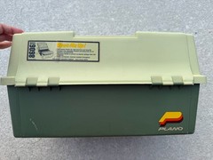 PLANO Tackle Systems 8606 Fishing Tackle Box with 6Tier Folding Trays Vtg USA