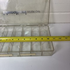 VTG Clear Plastic 11″x7″x2″ Storage Tray for electronic parts repair Used