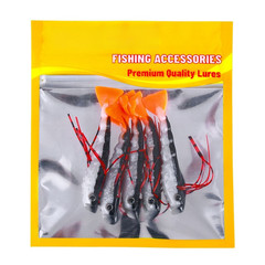 5pcs 2.6g Soft Lures with Lifelike Swimming Action for Bass For Barracuda