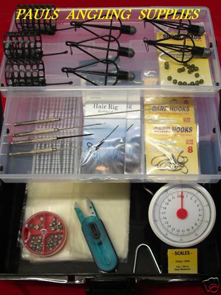 Fishing Box Carp Set Hooks Scales Feeders Pva Tools