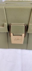 Vintage PLANO Fishing Tackle Box 1 Tray Hidge Lock USA Made Camping Trip Green