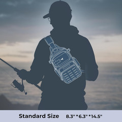 Blowbak Tactical Sling Tackle Bag-Lightweight Fishing Backpack Storge Fishing Ge