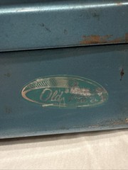Old Pal Fishing Tackle Box Metal 3 Tray Fold Up