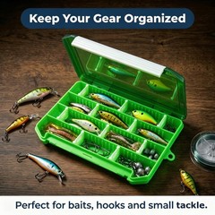 Keeshine 2-Pack Fishing Tackle Boxessmall Tackle Trays Adjustable Dividers