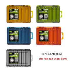 PC Storage Case Box Double Layer Fishing Tackle Hard Box Lure Organizer Portable