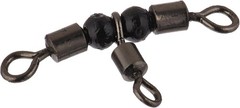 Black Nickel 3-Piece Tangle-Free Tackle Swivel Set for Superior Fishing