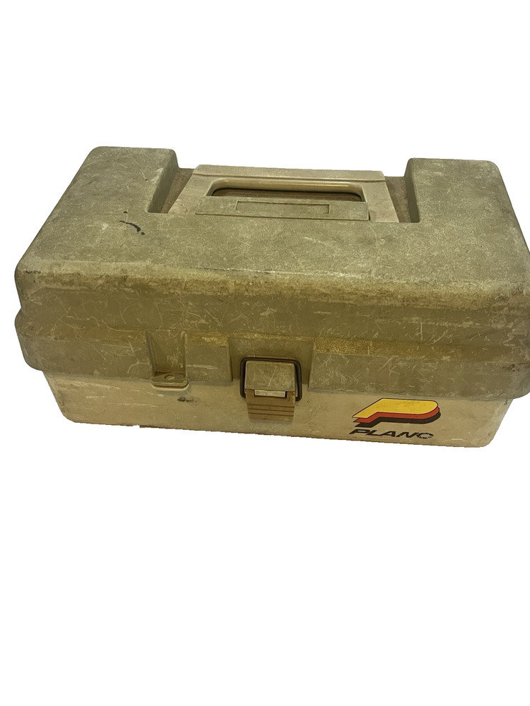 Vintage Plano Hard Plastic Tackle Box with Insert