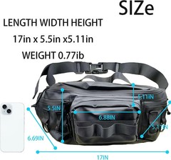 Fishing Fanny Pack for Men -Fishing Fanny Pack-Lightweight and Fishing Sling Pac