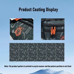 KINGDOM Fishing Waist Pack – Black Water-Resistant Tackle Storage Bag with