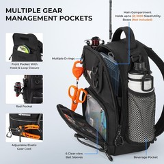 Lightweight BaitSpace Fishing Gear Bag – Stylish, Functional & Water-Resistant
