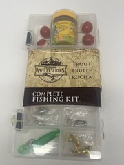 Shakespeare Wild Series Fishing Complete Tackle Kit Trout Berkley Bait 31 Piece