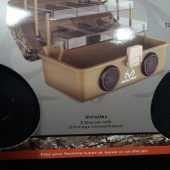 Realtree Tackle Box Wireless Speaker Camo Bluetooth Vivitar Fishing Storage NEW