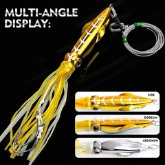 Glow in Dark for octopus Lure 110g 160g 210g 260g for Offshore and Pier Fishing