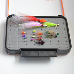 Large Waterproof Double Sided Fly Fishing Box Foam Insert 9×6.5 Ice Jig Box