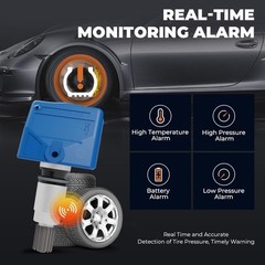 TPMS Sensor, Set of 4 Tire Pressure Monitoring Sensor Compatible with Nissan …