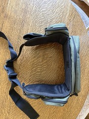 Field andStream Fishing Waist Pack – Black Nylon Zipper Adjustable Strap