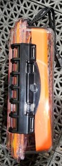 Plano Waterproof Polycarbonate Storage Box – 3500 Size – Orange/Clear – 145000