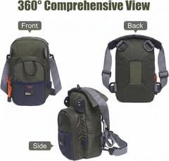 Kylebooker Fly Fishing Chest Pack Lightweight Fishing Tackle Storage Pouch Waist