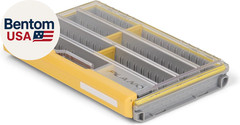 EDGE 3600 Premium Tackle Utility Box, Gray and Yellow with Clear Lid, Rust-Resis