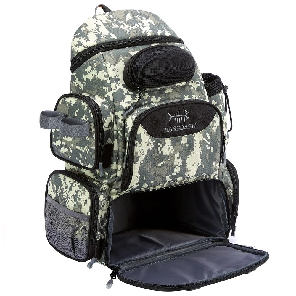 Bassdash Fishing Bag Tackle Backpack Lightweight Tactical Tackle Box Multifunc T