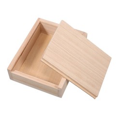 Reusable Paulownia Wood Bait Container Compact Moisture Retaining Fishing Box