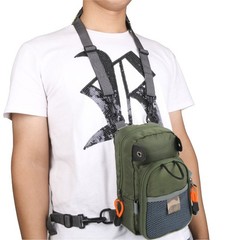 Fly Fishing Chest Pack Lightweight Tackle Storage Pouch Waist Bag Outdoor